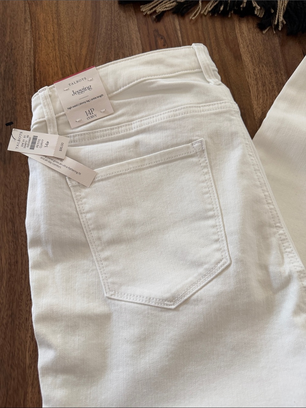 Talbots Cream Pull-On Jeggings - Women's